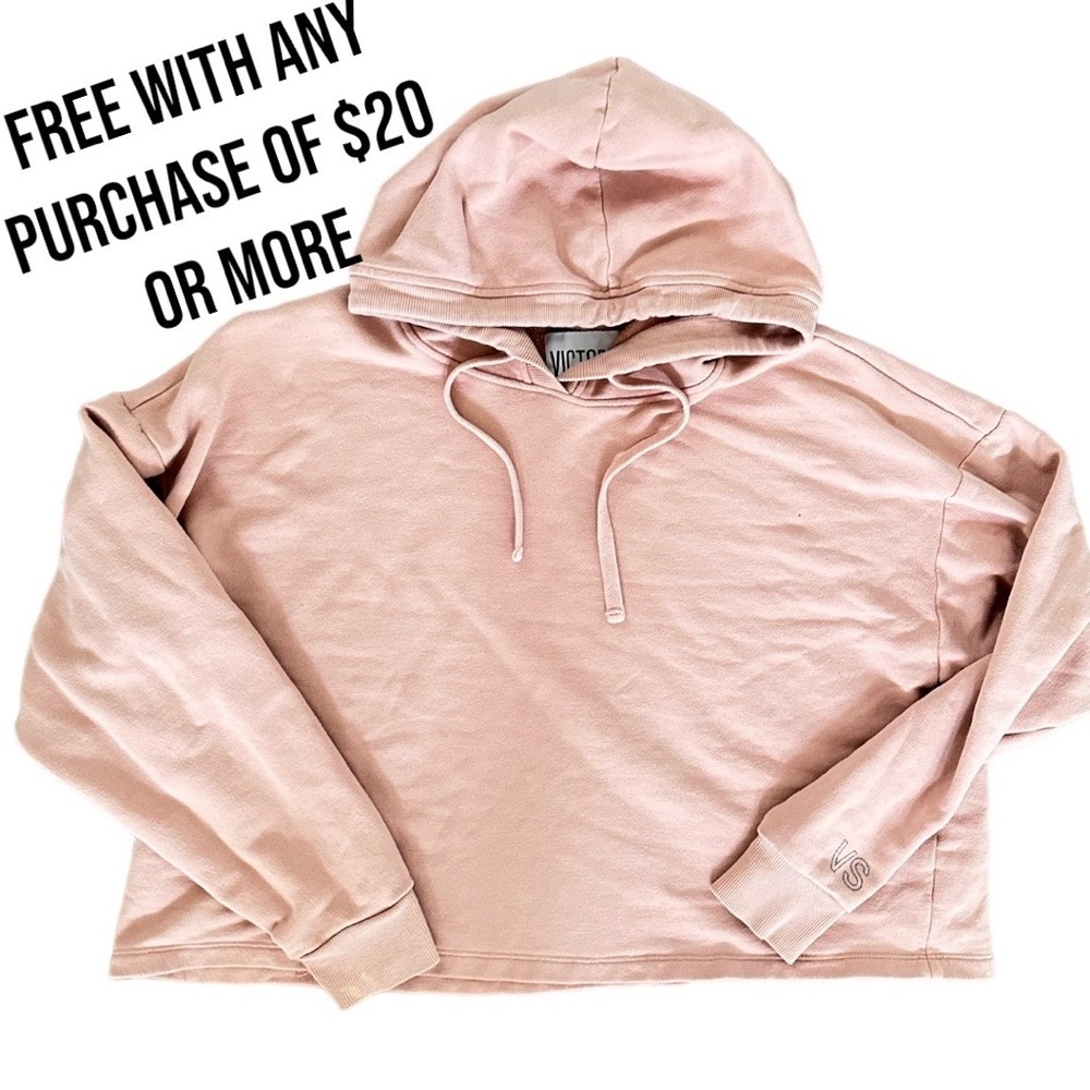 Victoria secret sport crop hoodie - 
free with purchase of $20 or more